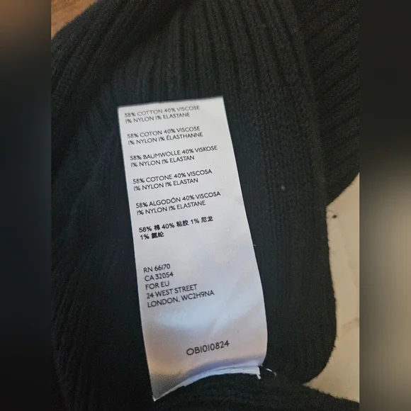 🔥NWT Free People Ribbed Sweater Skirt Black Size Small - Picture 7 of 10